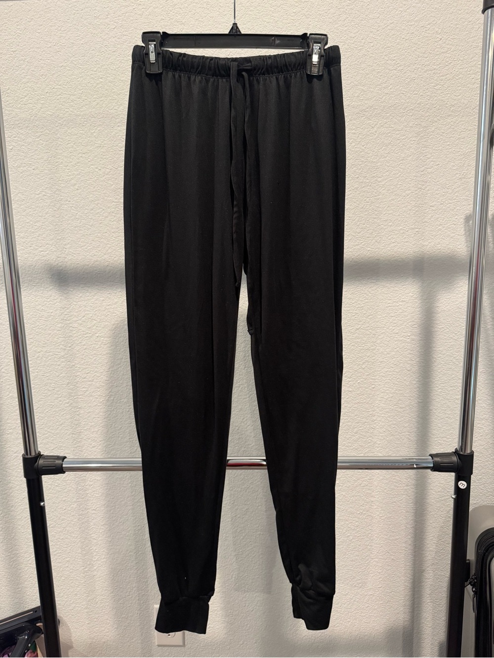 Women's Black Cozy Drawstring Pajama Joggers